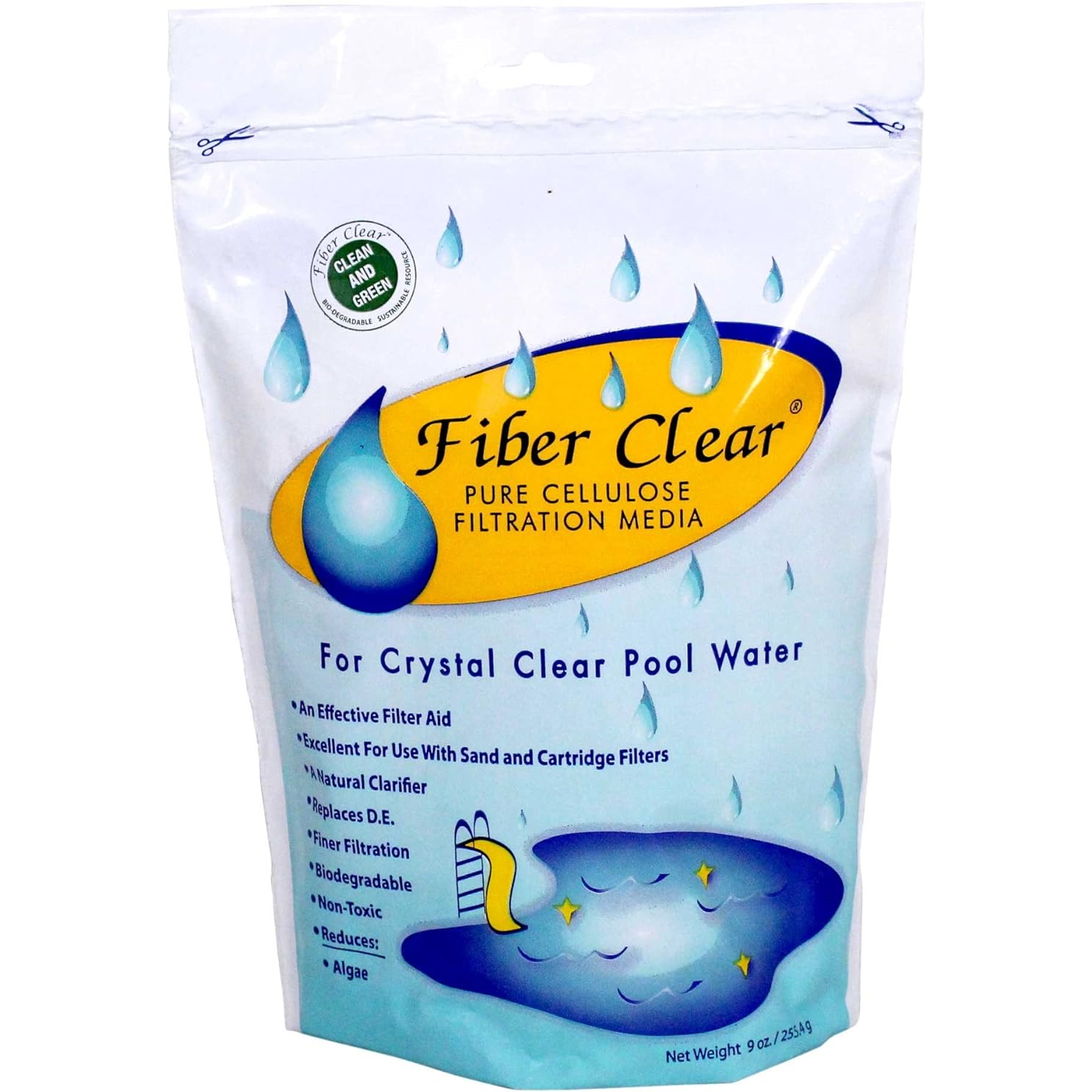 9OZ FIBER CLEAR