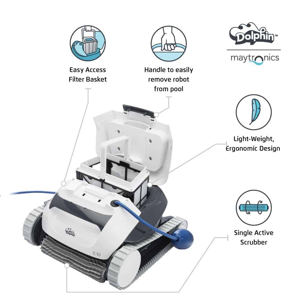Dolphin E-10 Robotic Pool Cleaner